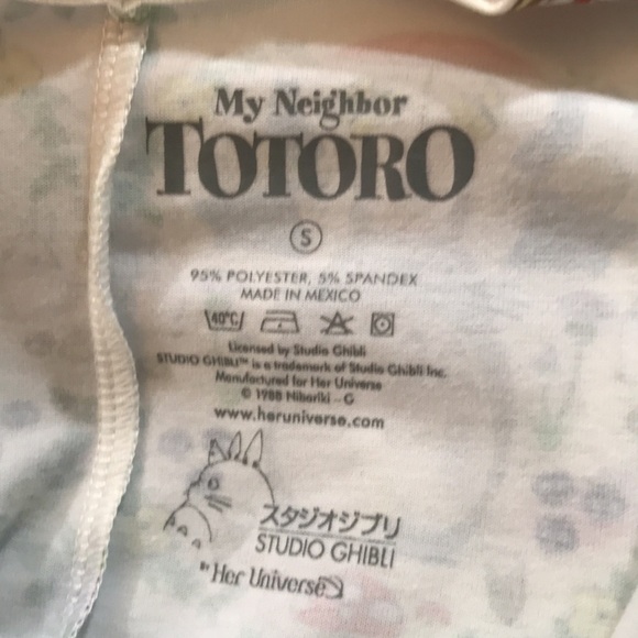 “My Neighbor Totoro” Short Sleeve Print Knit Dress.     size S - Picture 5 of 7